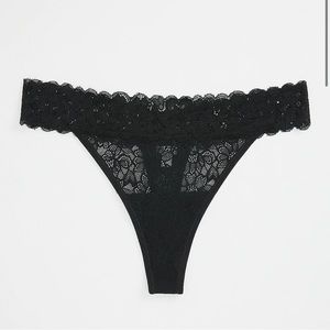 Lace thong underwear